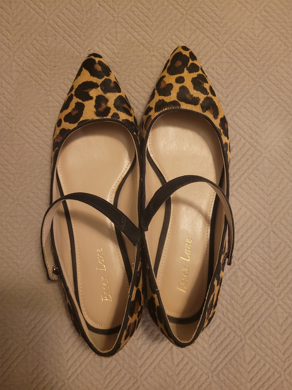 Essex Lane Leopard Mary Janes